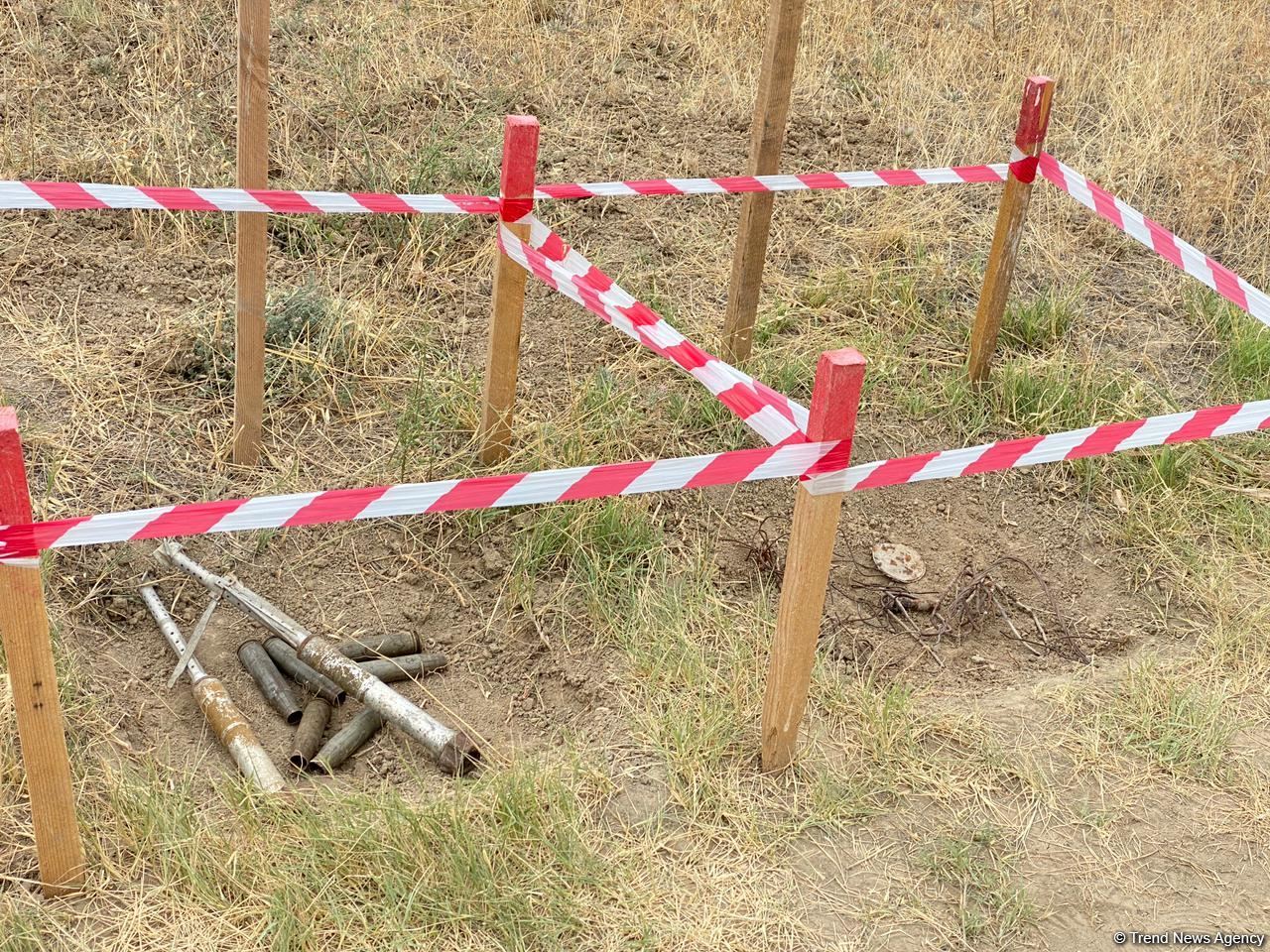 Xaçınçay su anbarının ətraf əraziləri minalardan belə təmizlənir - Trend TV (FOTO)
