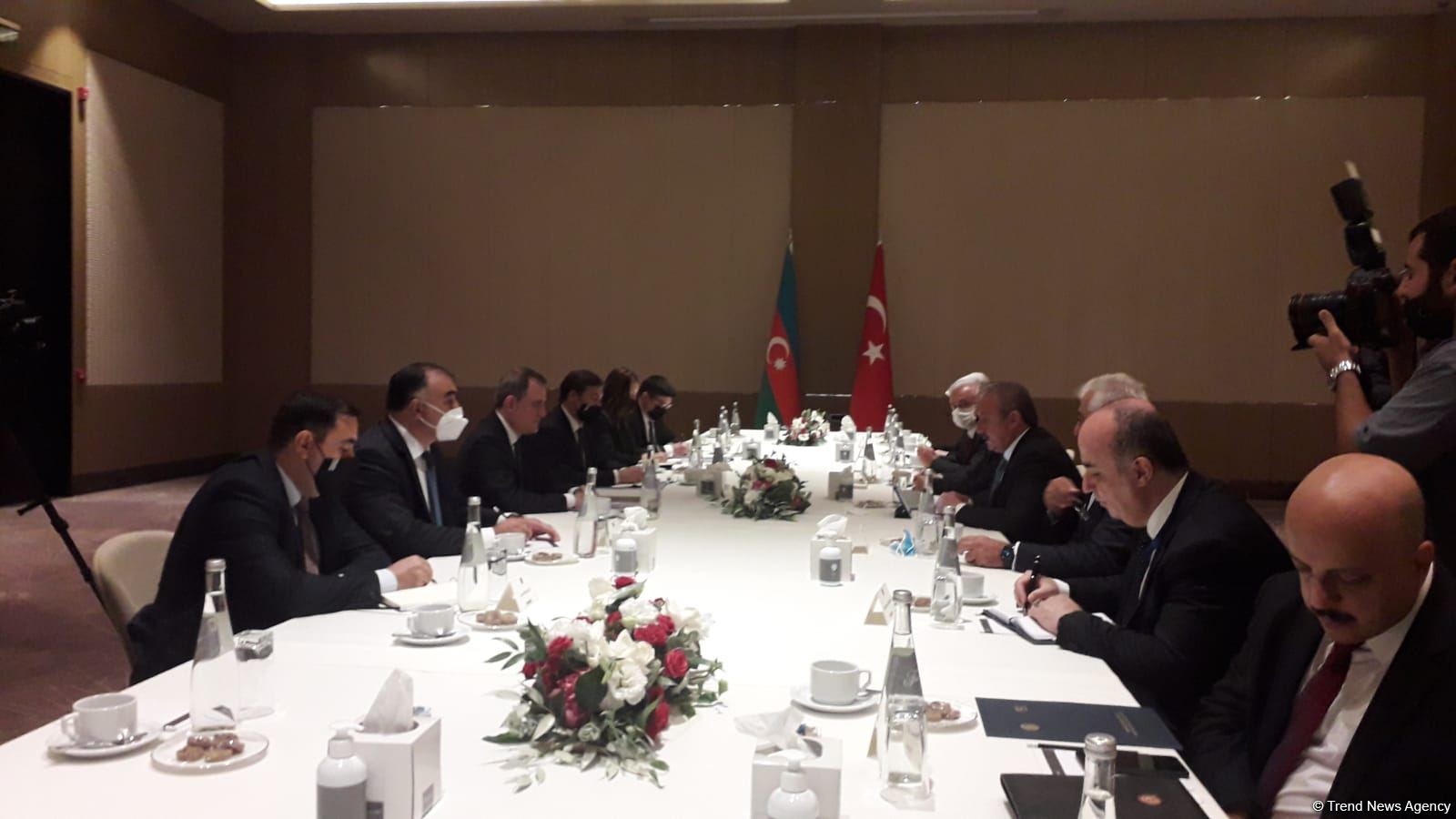 Mustafa Şentopla Ceyhun Bayramov görüş keçirib (FOTO) (ƏLAVƏ OLUNUB)