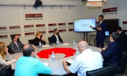 Trend Beynəlxalq İnformasiya Agentliyində “Media haqqında” qanun layihəsinin müzakirəsi keçirilib (FOTO/VİDEO)
