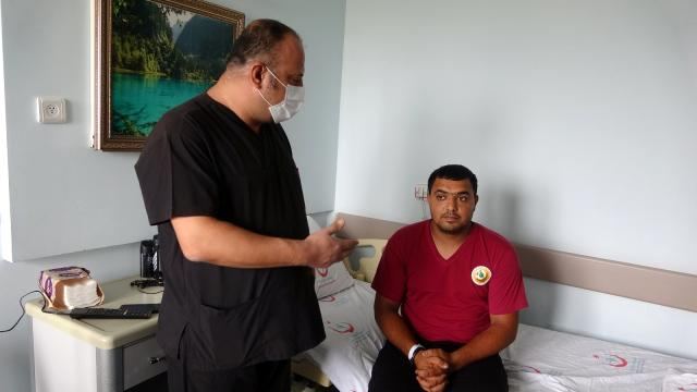 Türkiyədə əməliyyat olunan yanğınsöndürənimizin səhhəti yaxşılaşıb (FOTO)