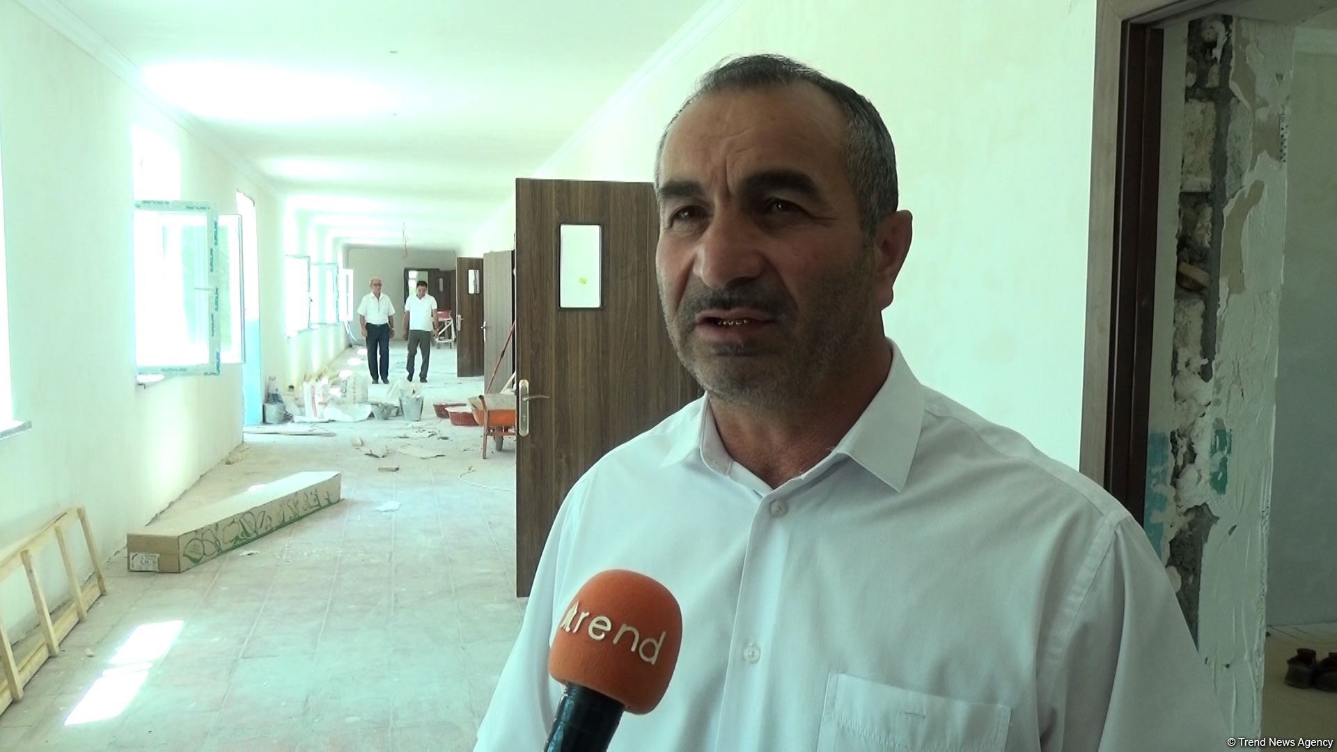 Ermənilərin dağıtdığı məktəblər yenidən tikilir - Trend TV-nin reportajı (FOTO/VİDEO)
