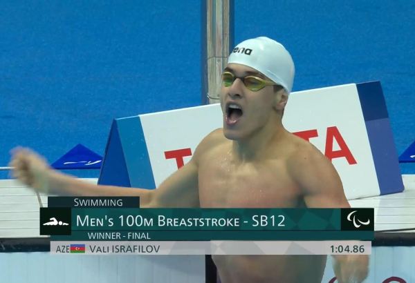 Üzgüçümüz paralimpiadada qızıl medal qazandı (FOTO/VİDEO)