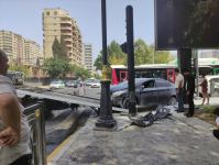 Bakıda qəza olub (FOTO)
