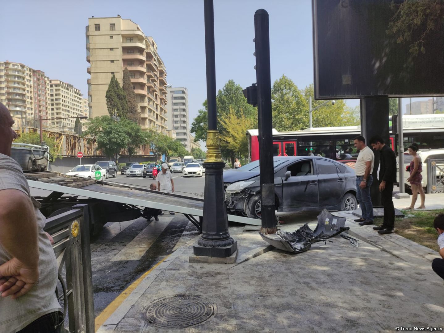 Bakıda qəza olub (FOTO)