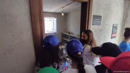 Yay məktəbində iştirak edən şəhid və qazi övladları Hərbi Qənimətlər Parkını ziyarət edib (FOTO)