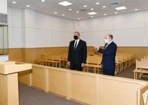 Prezident İlham Əliyev Sumqayıt Məhkəmə Kompleksinin açılışını edib (FOTO/VİDEO) (YENİLƏNİB)