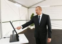 Prezident İlham Əliyev Sumqayıt Elektrik Stansiyasının yeni estakada nasos stansiyasının açılışında iştirak edib (FOTO) (YENİLƏNİB)