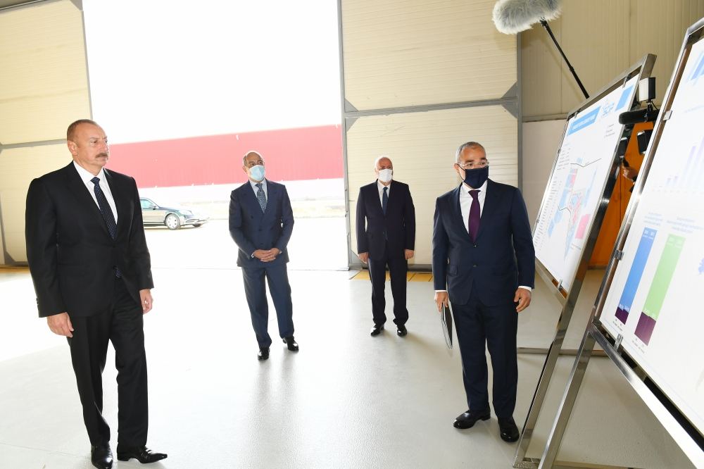 Prezident İlham Əliyev Sumqayıt Kimya Sənaye Parkında “Azmonbat” MMC-nin açılışında iştirak edib  (FOTO/VİDEO) (YENİLƏNİB)