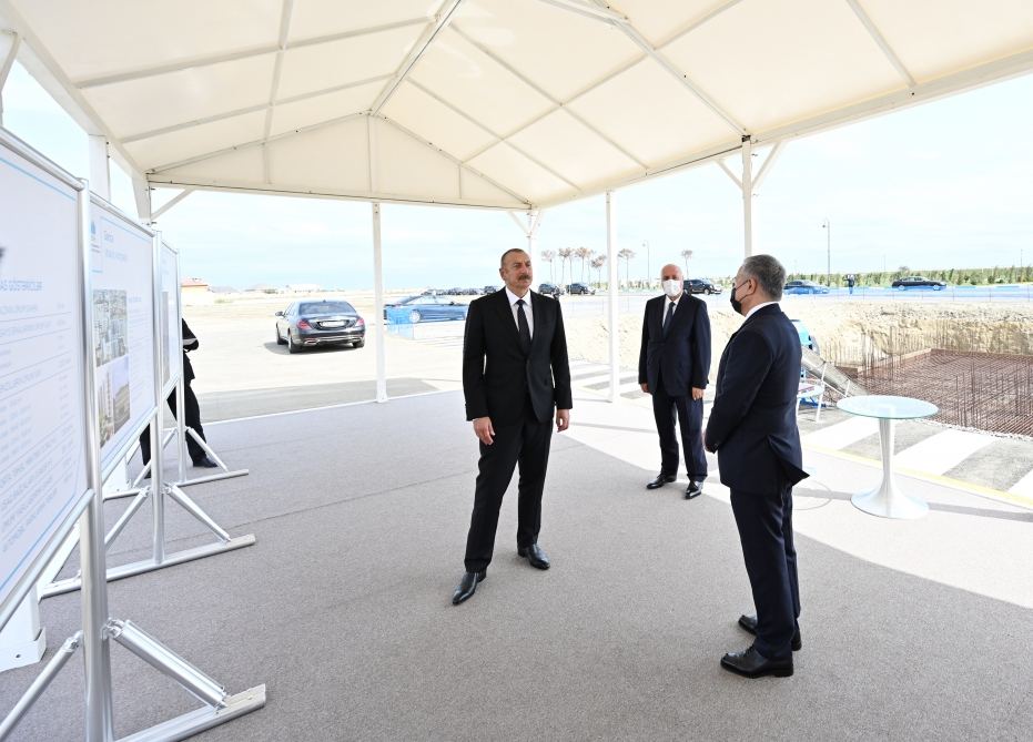 Prezident İlham Əliyev Sumqayıtda güzəştli mənzil layihəsi çərçivəsində növbəti yaşayış kompleksinin təməlqoyma mərasimində iştirak edib (FOTO/VİDEO) (YENİLƏNİB)