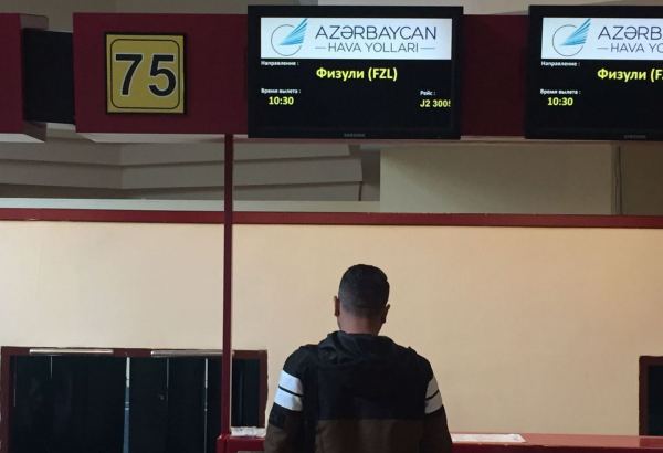 Günün fotosu: Bakı-Füzuli aviareysinə qeydiyyat