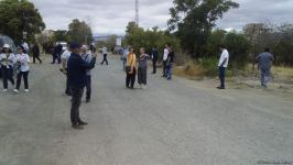 Ağdam sakinləri Ağdam Cümə Məscidini ziyarət ediblər (FOTO)