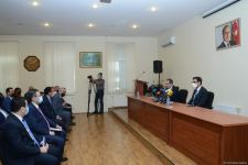 Yeni gənclər və idman naziri Fərid Qayıbov kollektivə təqdim olunub (FOTO)