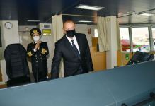 Prezident İlham Əliyev “Kəlbəcər” neftdaşıyan tankerin istismara verilməsi mərasimində iştirak edib (FOTO/VİDEO)