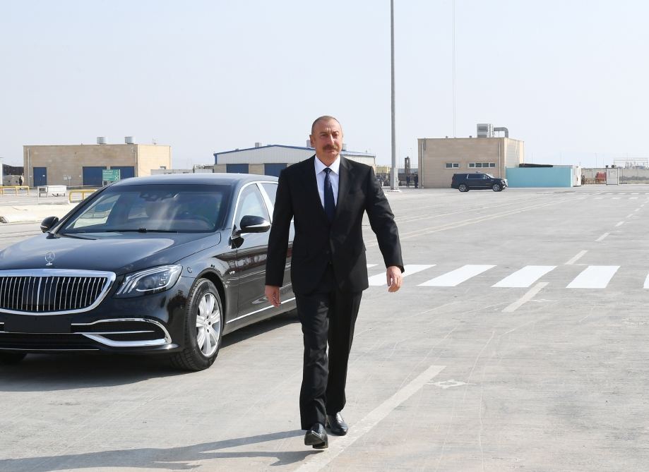 Prezident İlham Əliyev “Kəlbəcər” neftdaşıyan tankerin istismara verilməsi mərasimində iştirak edib (FOTO/VİDEO)