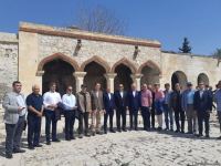 Türkdilli Dövlətlərin Əməkdaşlıq Şurasının nümayəndə heyəti Ağdamda İmarət kompleksini ziyarət edib (FOTO)