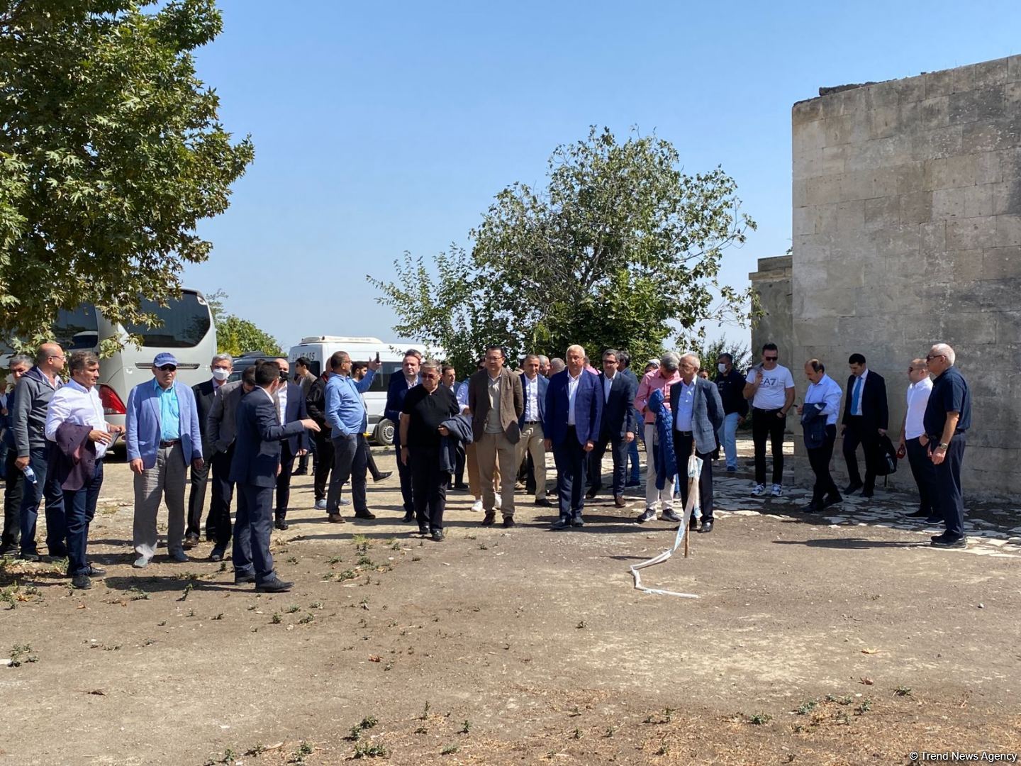 Türkdilli Dövlətlərin Əməkdaşlıq Şurasının nümayəndə heyəti Ağdamda İmarət kompleksini ziyarət edib (FOTO)