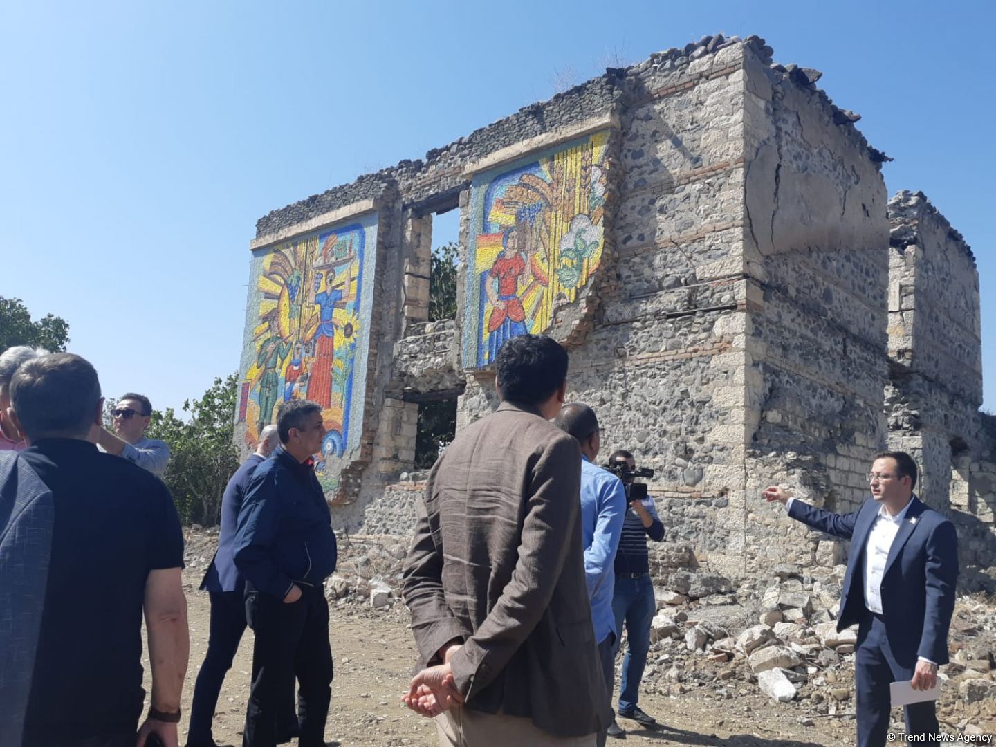 Türkdilli Dövlətlərin Əməkdaşlıq Şurasının nümayəndə heyəti Ağdamda İmarət kompleksini ziyarət edib (FOTO)