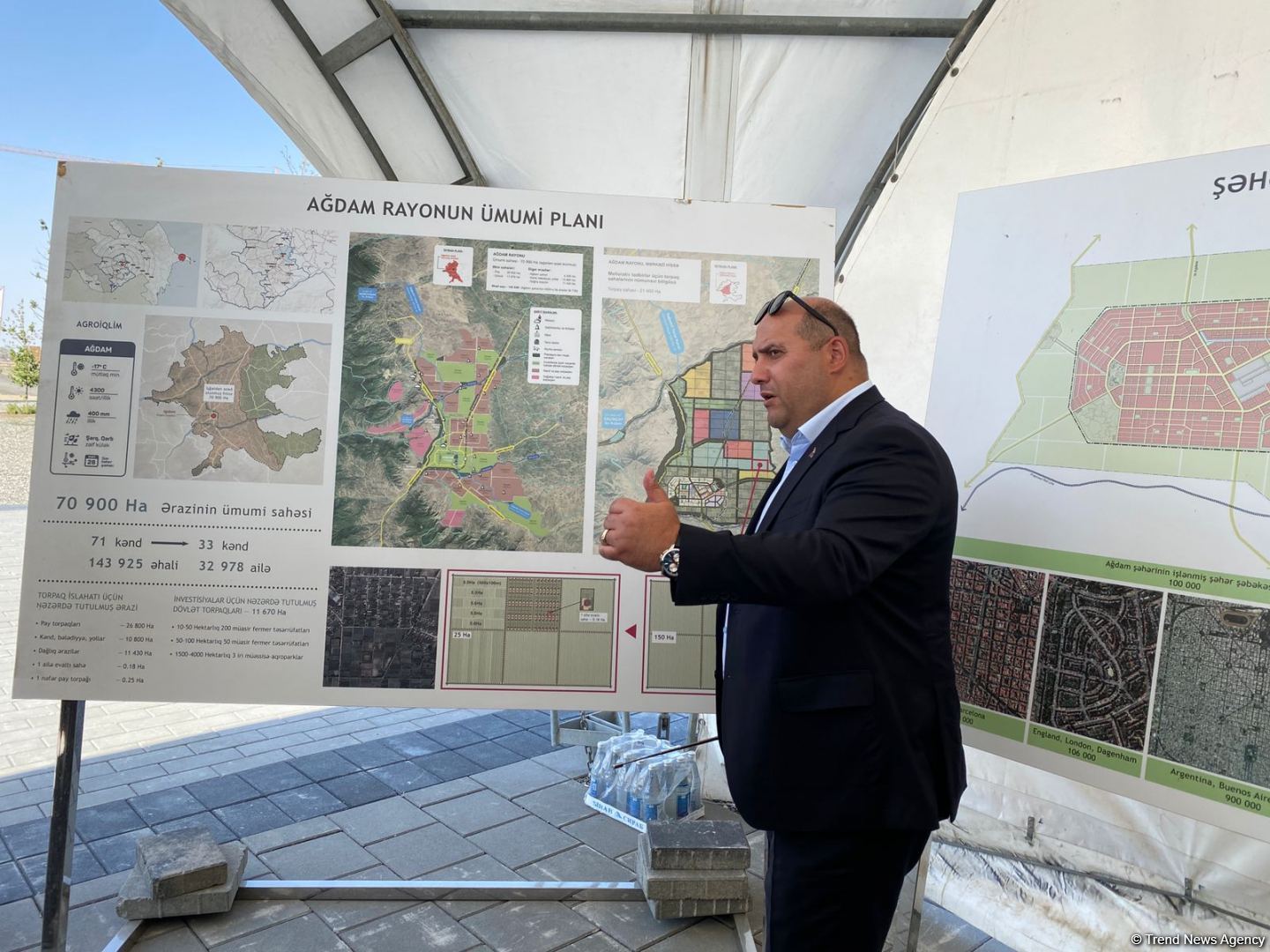 Türkdilli Dövlətlərin Əməkdaşlıq Şurasının nümayəndə heyəti Ağdamda İmarət kompleksini ziyarət edib (FOTO)