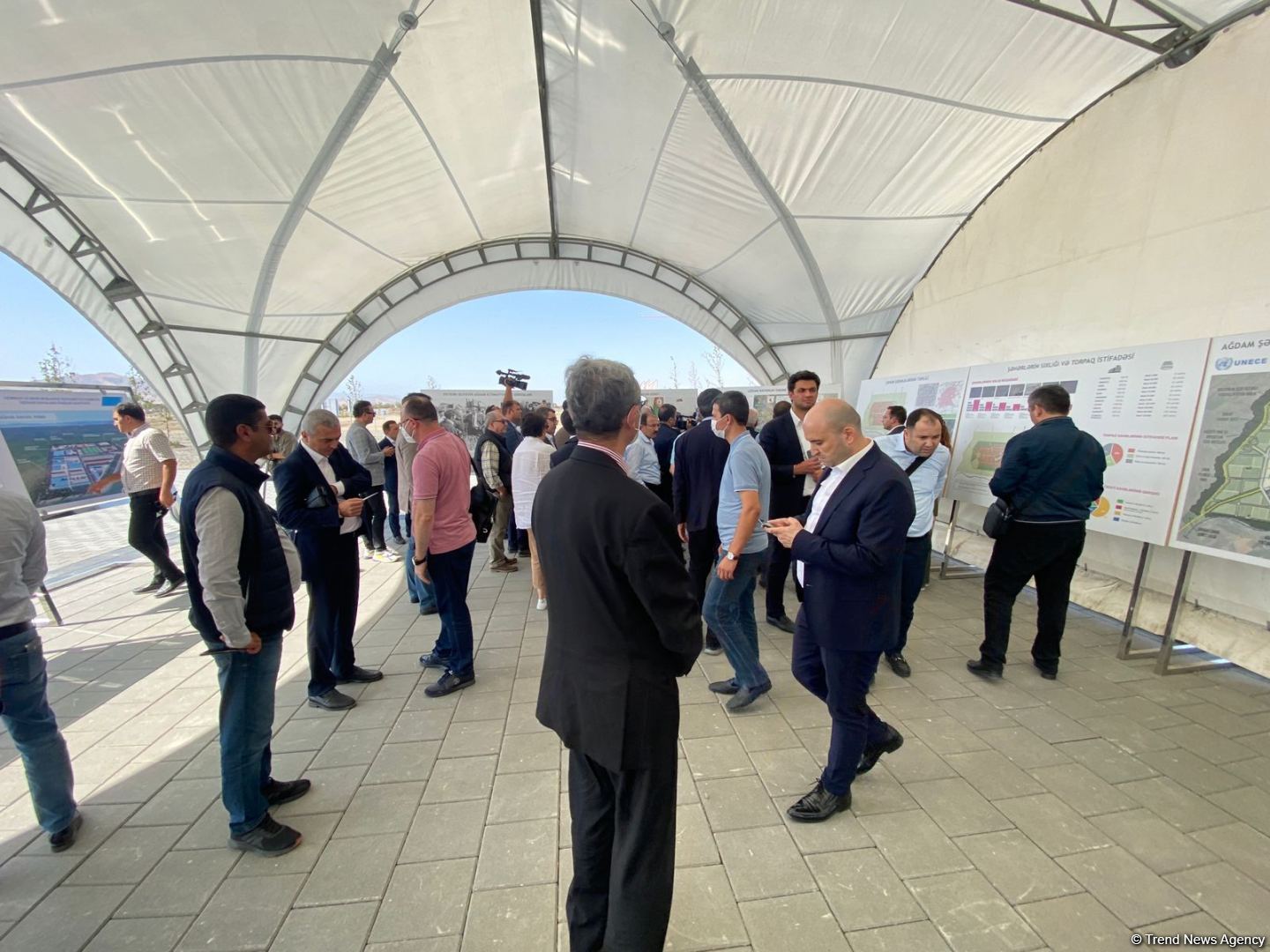 Türkdilli Dövlətlərin Əməkdaşlıq Şurasının nümayəndə heyəti Ağdamda İmarət kompleksini ziyarət edib (FOTO)