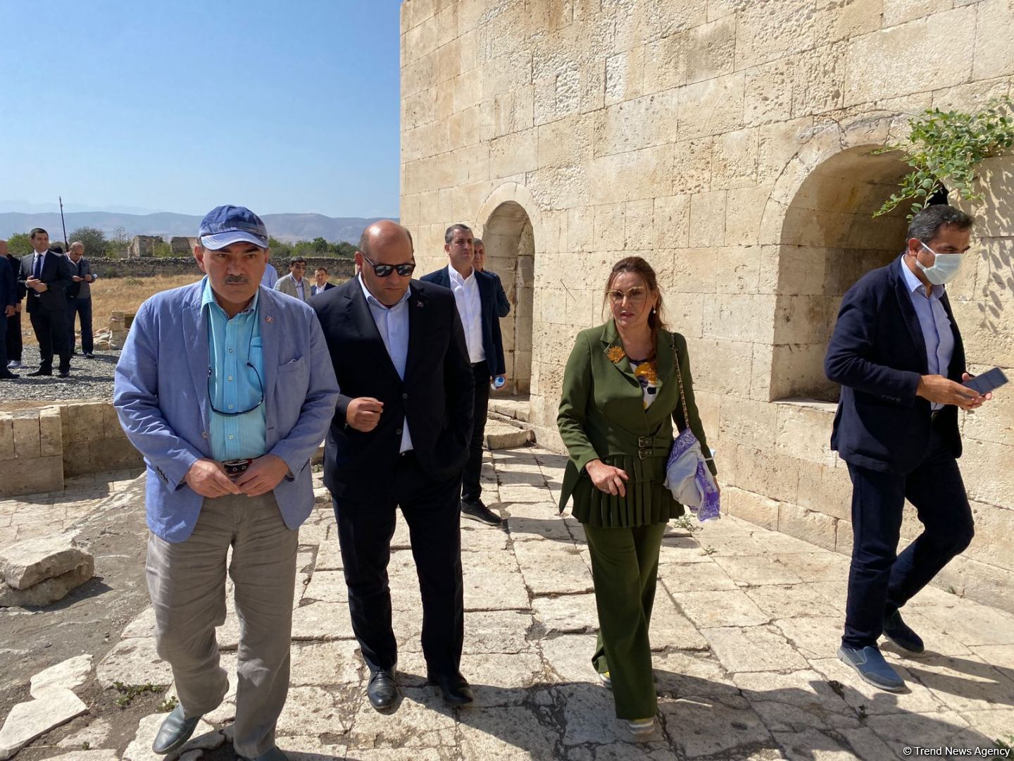 Türkdilli Dövlətlərin Əməkdaşlıq Şurasının nümayəndə heyəti Ağdamda İmarət kompleksini ziyarət edib (FOTO)