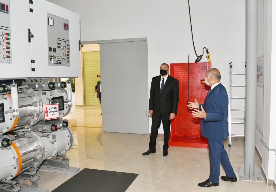 Prezident İlham Əliyev Xəzər rayonunda yarımstansiyanın açılışında iştirak edib (FOTO/VİDEO)