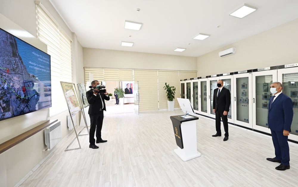 Prezident İlham Əliyev Xəzər rayonunda yarımstansiyanın açılışında iştirak edib (FOTO/VİDEO)