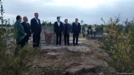 İƏT Ombudsmanlar Assosiasiyasının nümayəndə heyəti Tərtərdə "Marağa 150" abidəsinə baxış keçirib (FOTO)