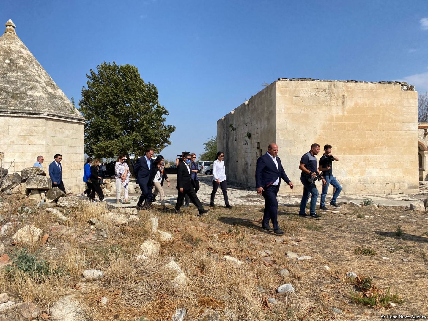 İƏT nümayəndə heyəti Ağdamda faktaraşdırıcı missiya həyata keçirir (FOTO) (ƏLAVƏ OLUNUB)