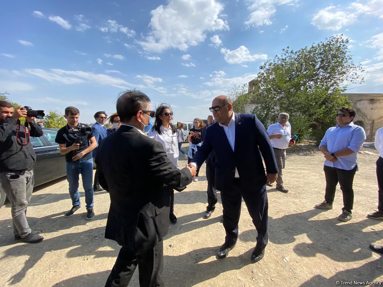 İƏT nümayəndə heyəti Ağdamda faktaraşdırıcı missiya həyata keçirir (FOTO) (ƏLAVƏ OLUNUB)