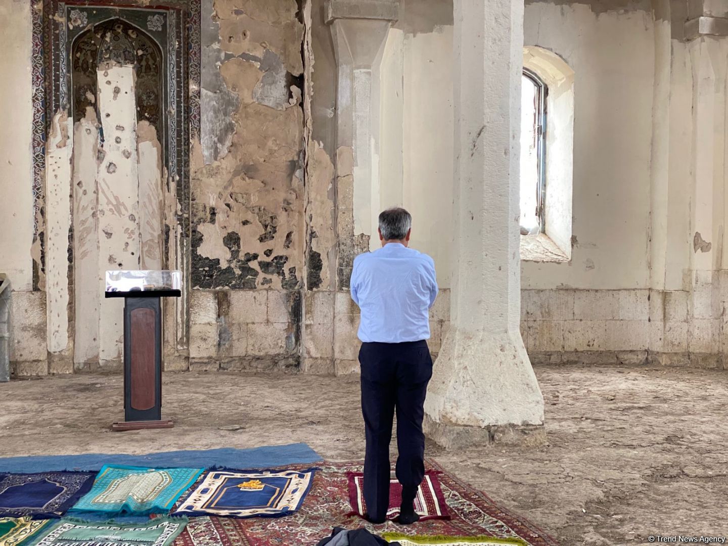 Ağdamda İran nümayəndə heyətinə erməni vandalizmi ilə bağlı fotofaktlar təqdim edilib (FOTO)