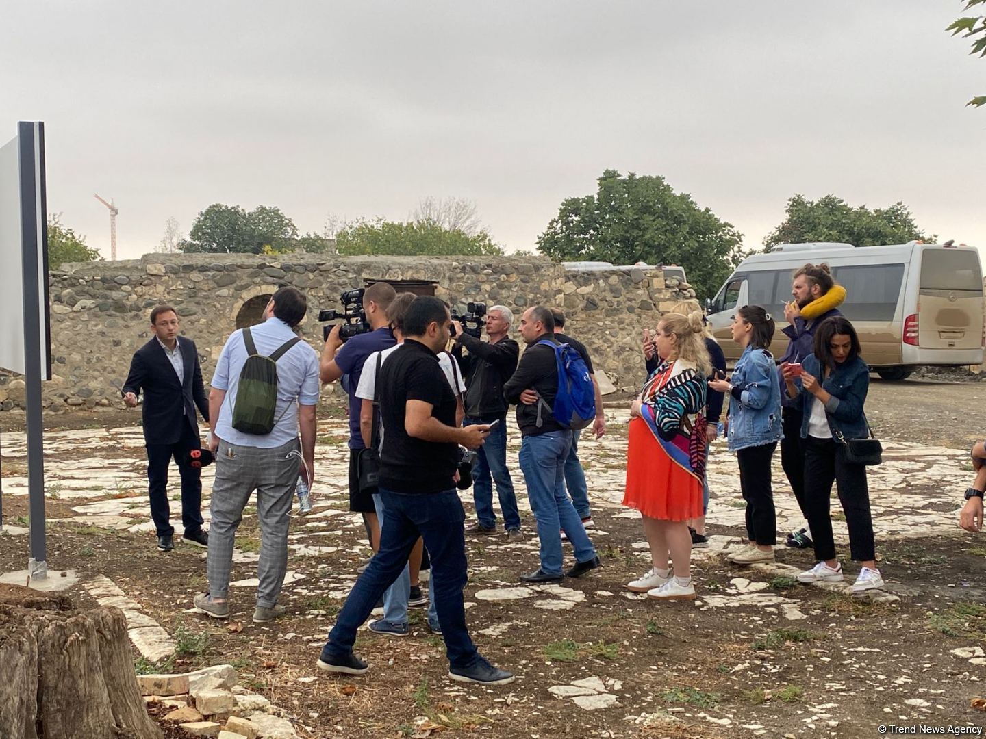 Gürcüstanlı jurnalist və blogerlər Ağdama səfər ediblər (FOTO)