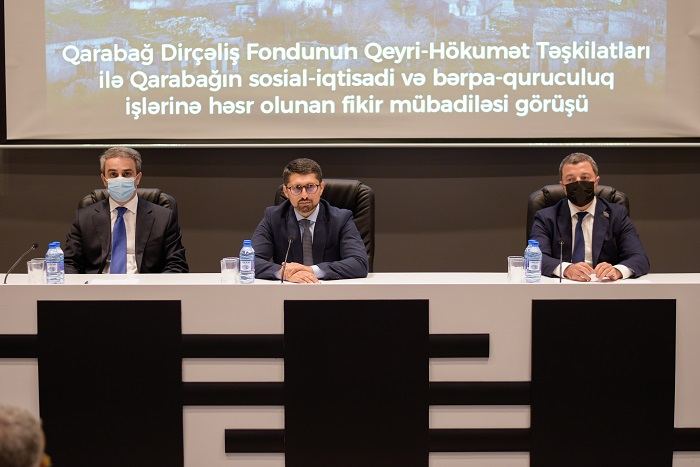 Qarabağ Dirçəliş Fondu qeyri-hökumət təşkilatlarının nümayəndələri ilə görüşüb (FOTO)
