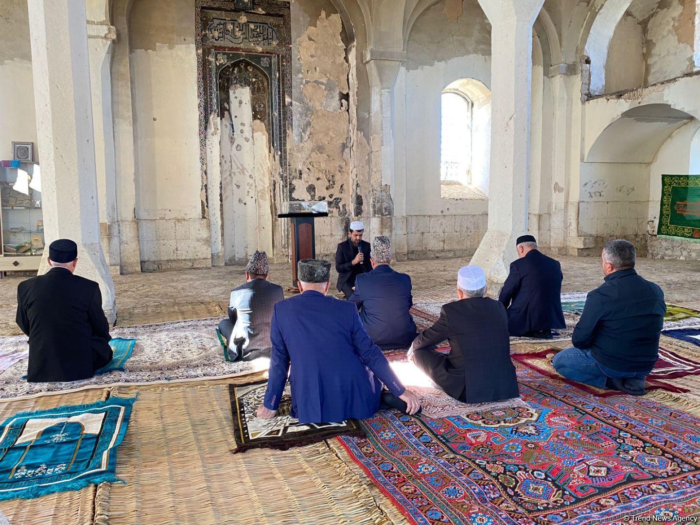 Ağdam Cümə məscidində şəhidlərin xatirəsi yad edilib (FOTO/VİDEO)