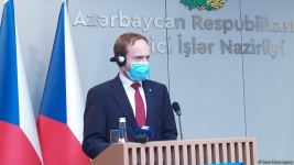 Azərbaycan və Çex Respublikası XİN rəhbərlərinin mətbuat konfransı keçirilib (FOTO/VİDEO)