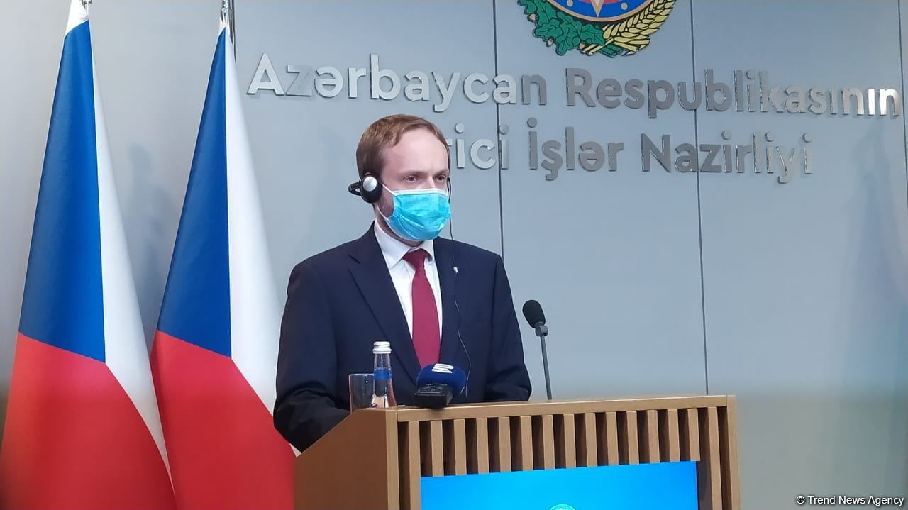 Azərbaycan və Çex Respublikası XİN rəhbərlərinin mətbuat konfransı keçirilib (FOTO/VİDEO)