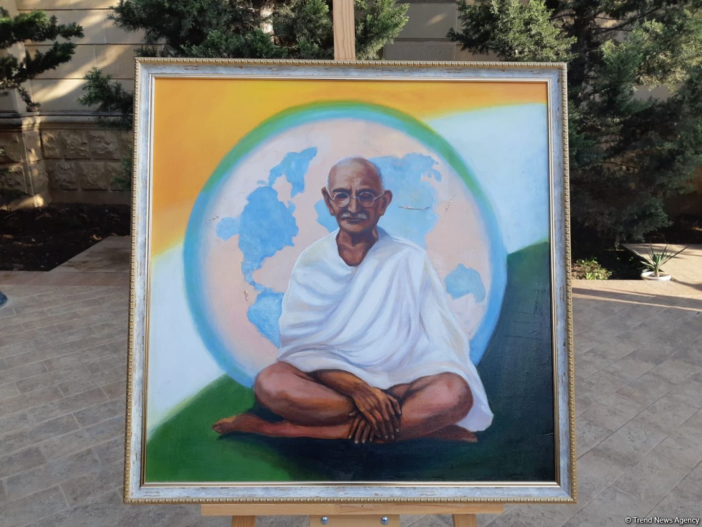 Hindistanın Bakıdakı səfirliyi Mahatma Qandinin doğum gününün 152-ci ildönümünü qeyd edib (FOTO)