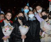 Avropa çempionatında uğurla çıxış edən akrobatika gimnastlarımız Vətənə qayıdıblar (FOTO)