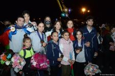 Avropa çempionatında uğurla çıxış edən akrobatika gimnastlarımız Vətənə qayıdıblar (FOTO)