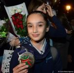 Avropa çempionatında uğurla çıxış edən akrobatika gimnastlarımız Vətənə qayıdıblar (FOTO)