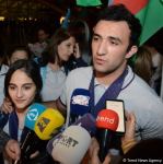 Avropa çempionatında uğurla çıxış edən akrobatika gimnastlarımız Vətənə qayıdıblar (FOTO)