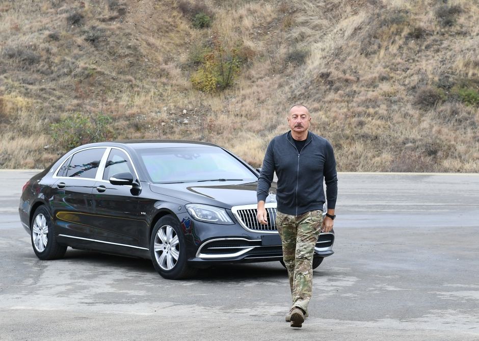 Prezident İlham Əliyev Talış-Tapqaraqoyunlu-Qaşaltı-Naftalan avtomobil yolunun təməlini qoyub (YENİLƏNİB) (FOTO/VİDEO)