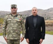 Prezident İlham Əliyev Cəbrayıl ictimaiyyətinin nümayəndələri ilə görüşüb, Memorial Kompleksin və şəhərin bərpasının təməl daşını qoyub (YENİLƏNİB)