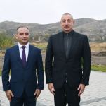 Prezident İlham Əliyev Cəbrayıl ictimaiyyətinin nümayəndələri ilə görüşüb, Memorial Kompleksin və şəhərin bərpasının təməl daşını qoyub (YENİLƏNİB)