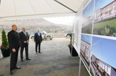 Prezident İlham Əliyev Cəbrayılda orta məktəbin təməlini qoyub (FOTO/VİDEO)