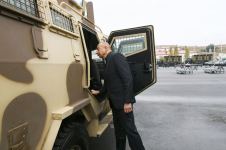 Prezident İlham Əliyev Cəbrayılda Dövlət Sərhəd Xidmətinin hərbi hissə kompleksinin açılışını edib (YENİLƏNİB) (FOTO/VİDEO)