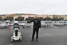 Əlamətdar görüntülər: Prezident İlham Əliyev və “Harop” (FOTO/VİDEO)