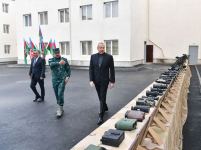 Prezident İlham Əliyev Cəbrayılda Dövlət Sərhəd Xidmətinin hərbi hissə kompleksinin açılışını edib (YENİLƏNİB) (FOTO/VİDEO)