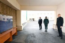 Prezident İlham Əliyev Cəbrayılda Dövlət Sərhəd Xidmətinin hərbi hissə kompleksinin açılışını edib (YENİLƏNİB) (FOTO/VİDEO)