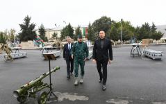 Prezident İlham Əliyev Cəbrayılda Dövlət Sərhəd Xidmətinin hərbi hissə kompleksinin açılışını edib (YENİLƏNİB) (FOTO/VİDEO)