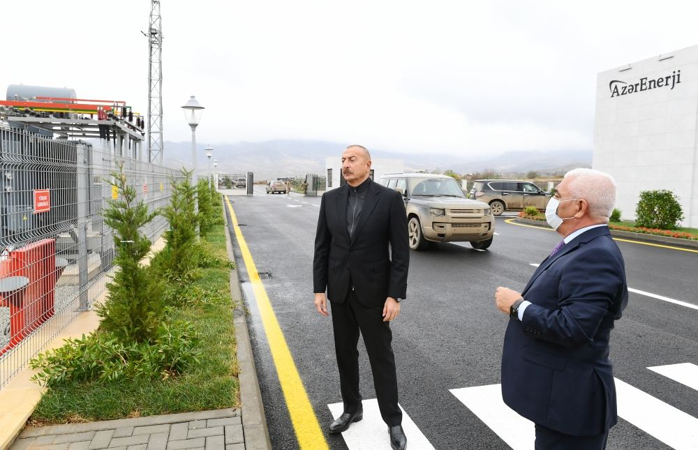 Prezident İlham Əliyev “Cəbrayıl” yarımstansiyasının açılışında iştirak edib (YENİLƏNİB) (FOTO/VİDEO)